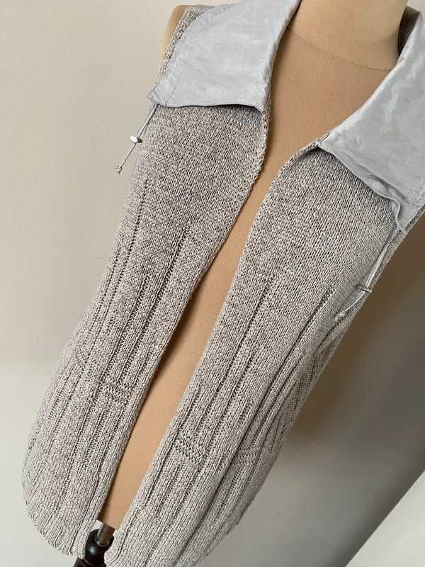 Gerry weber kamizelka narzutka tkana pleciona pastele 44 46 +size xxxl