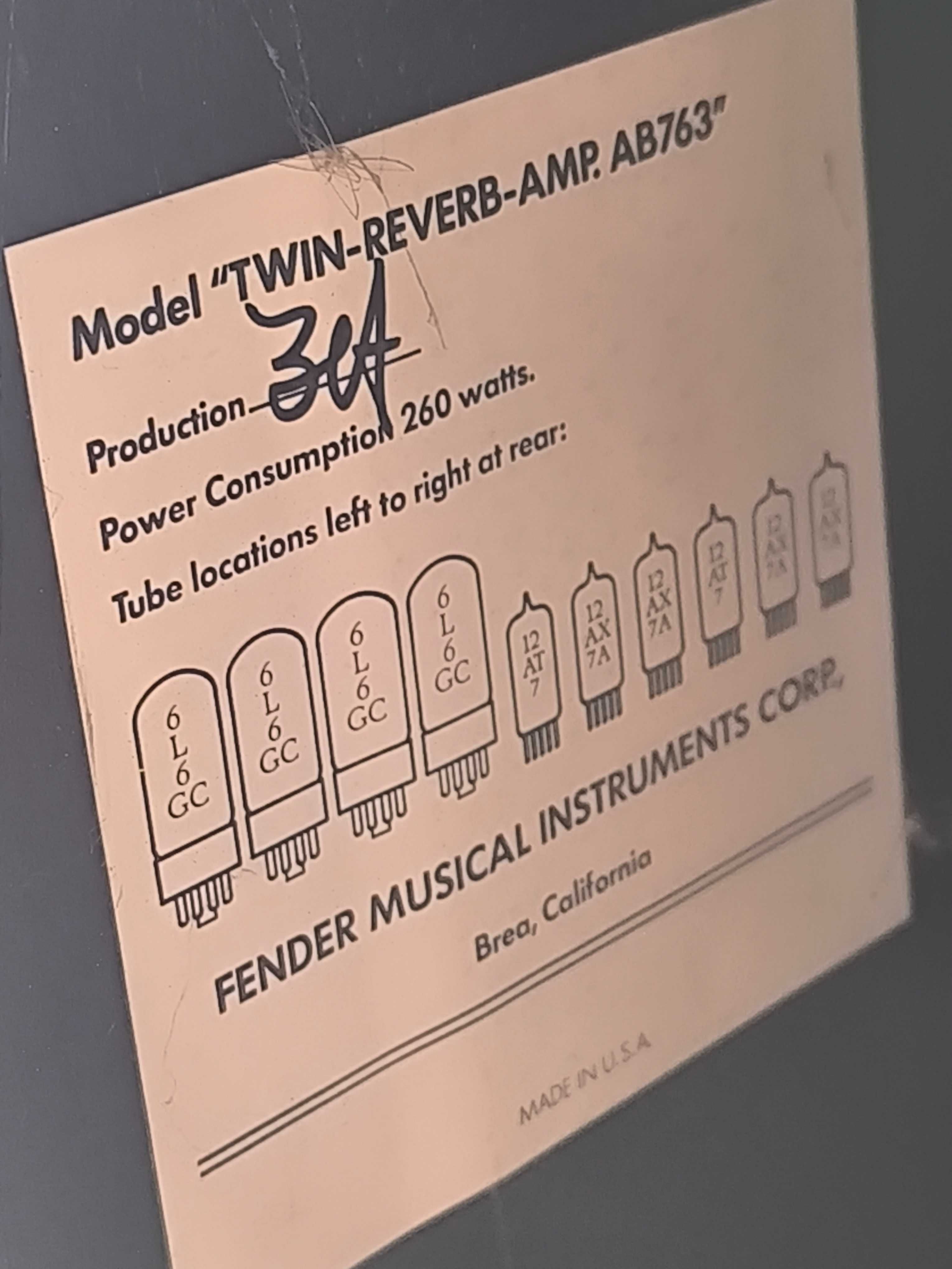 Wzmacniacz lampowy Fender Twin Reverb z 1997