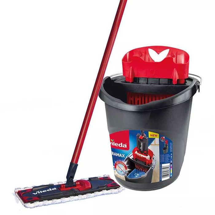 Набір для прибирання Vileda Ultramax Швабра плоска відро з віджимом