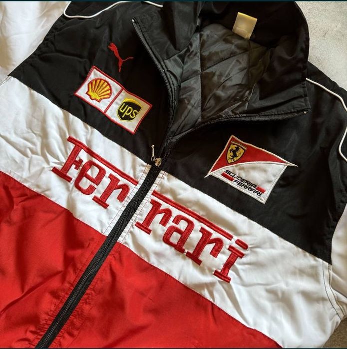 Весняна куртка бомбер Ferrari formula f1 вінтажна куртка ферарі бомбер