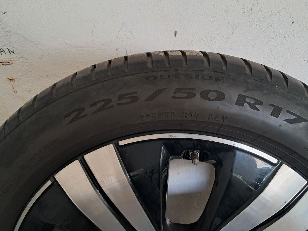 Alufelgi Mercedes 17" 5x112 opony letnie 225/50/17