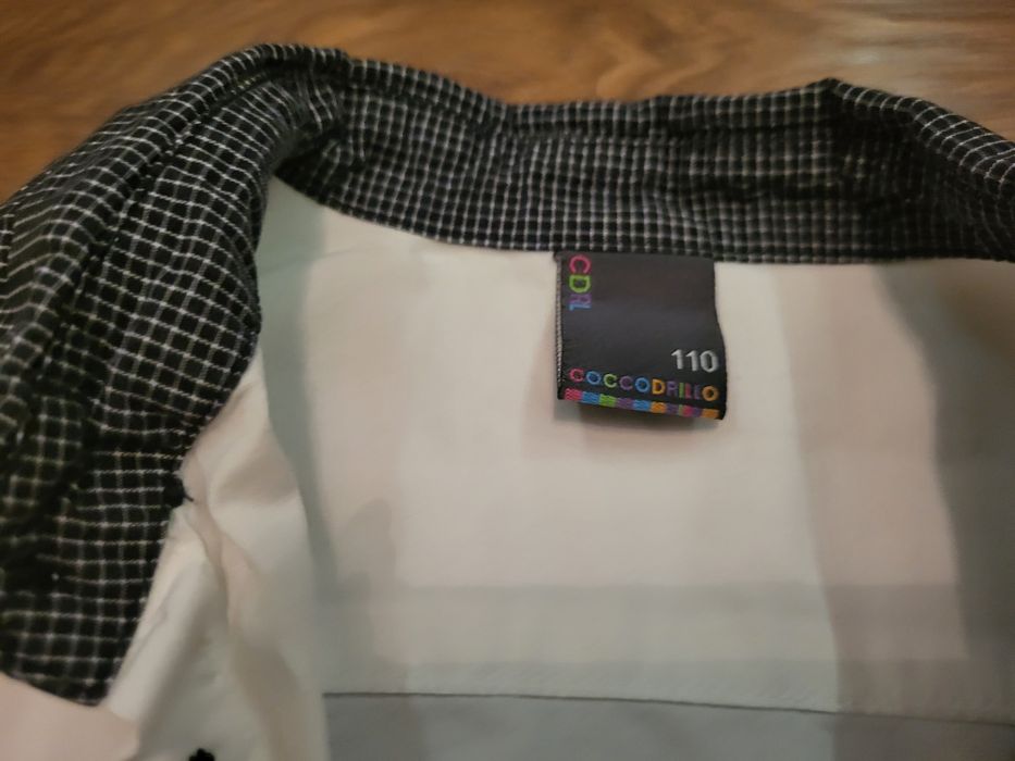 Biała koszula dla chłopca 110