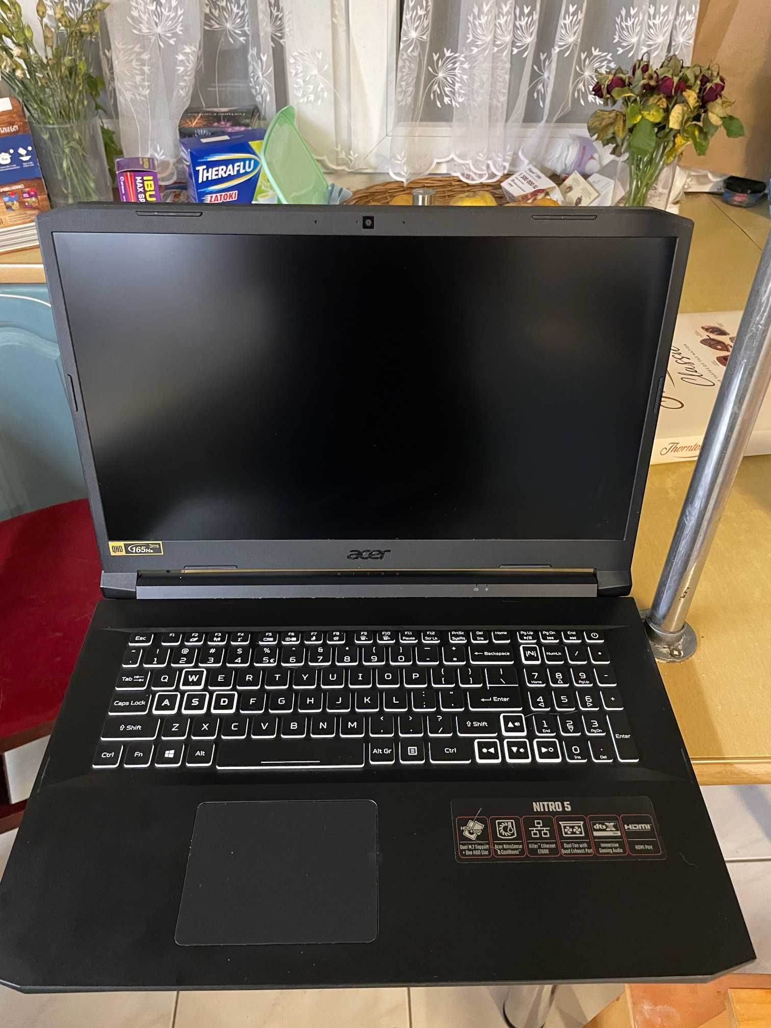 Acer Nitro 5800H 17' 165Hz 32G SSD 2TB RTX3080 W10