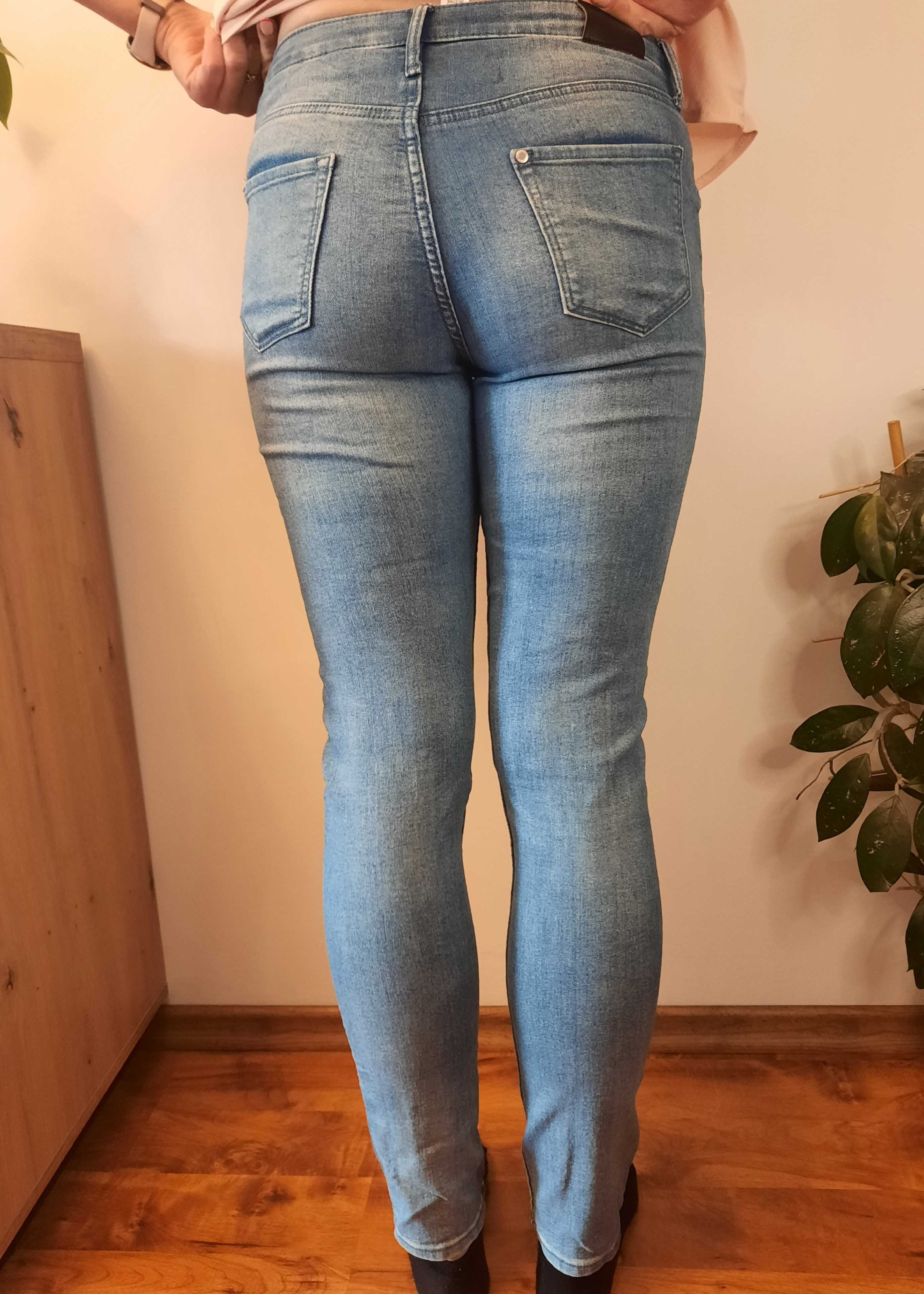 Spodnie jeansowe jeansy skinny fit Denim rozmiar 164 S M