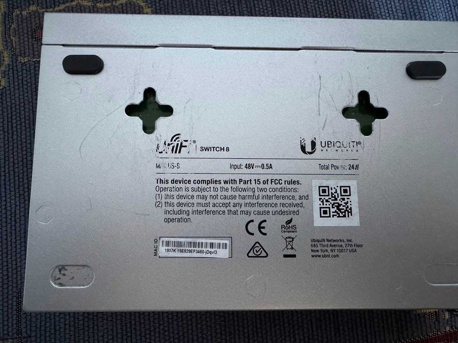 Ubiquiti US-8 Switch 8 Portowy Unifi