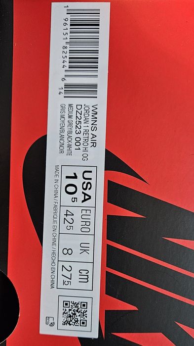 Ténis novos a estrear na caixa Nike AIR JORDAN 1 high retro 42,5.