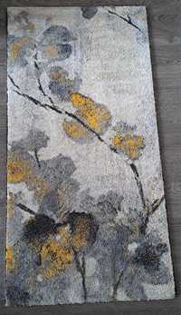 Dywan szaro-żółty 80x160 cm
