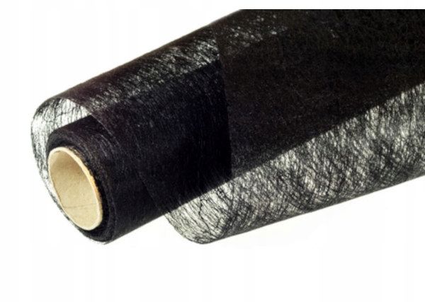 flizelina fizelina polska premium 50 cm x 8 y gładka czarna