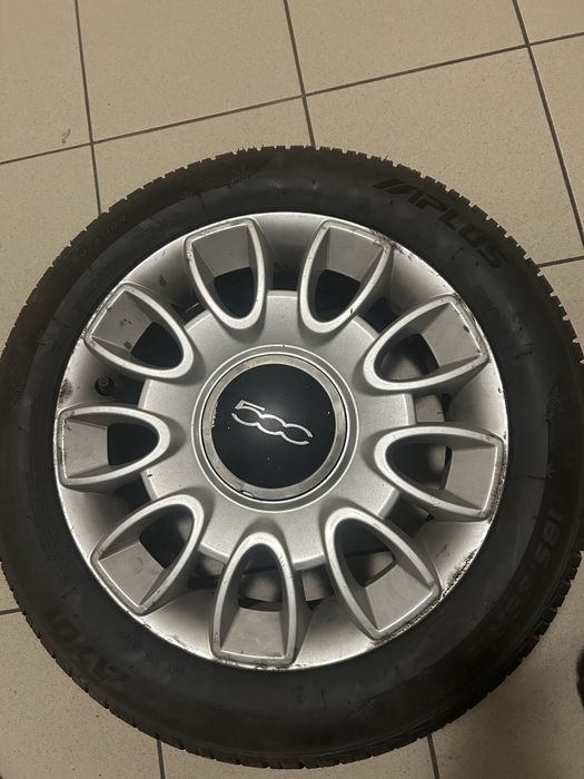 Opony komplet alufelga Fiat 500 185/55R15 zimowe