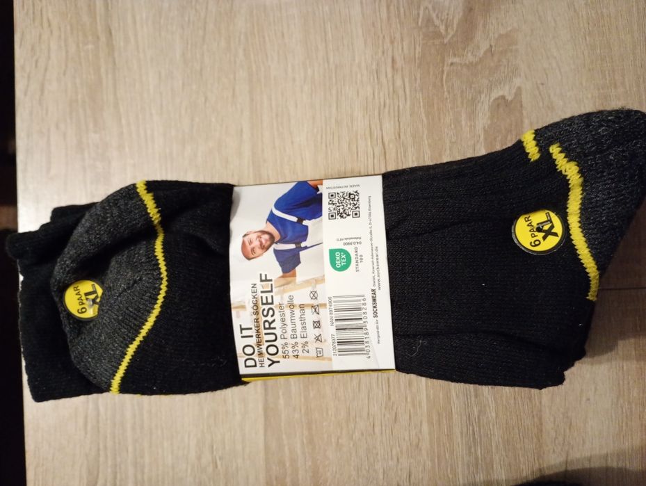 Grube skarpety robocze i nie tylko 6 par 43-46r