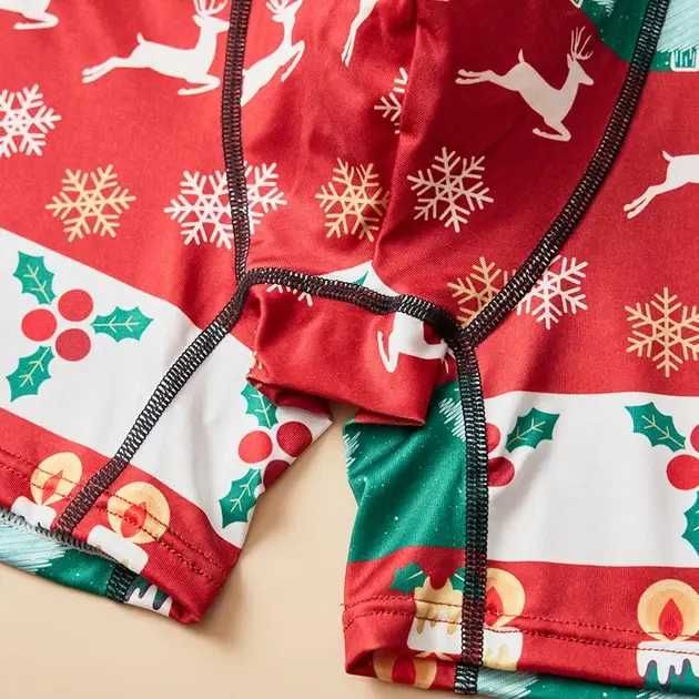 Труси-боксери чоловічі прикольні з різдвяним новорічним принтом S-M