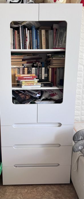 Книжный шкаф белый
