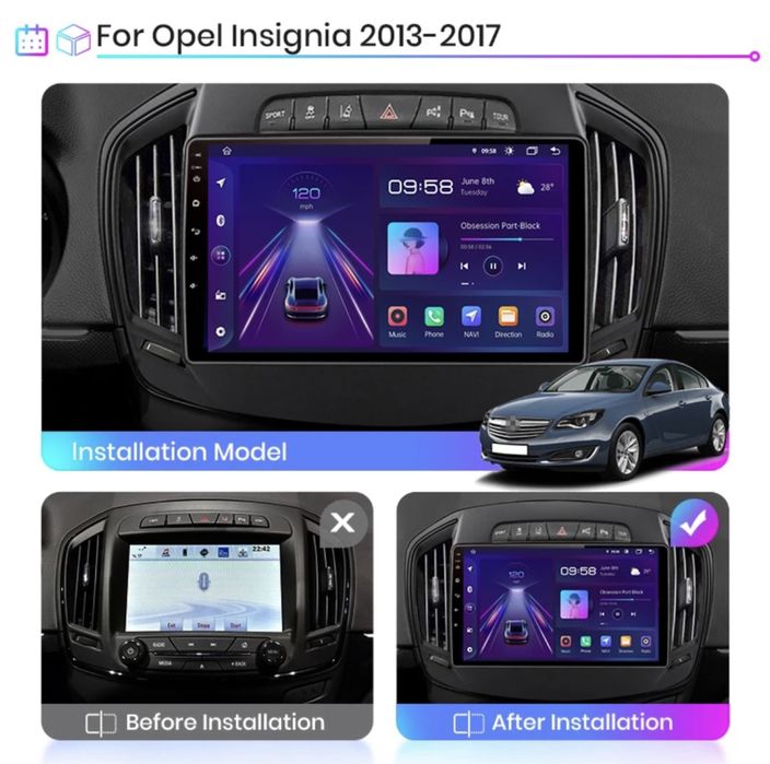 Штатная магнитола Opel Insignia (2013-2017)