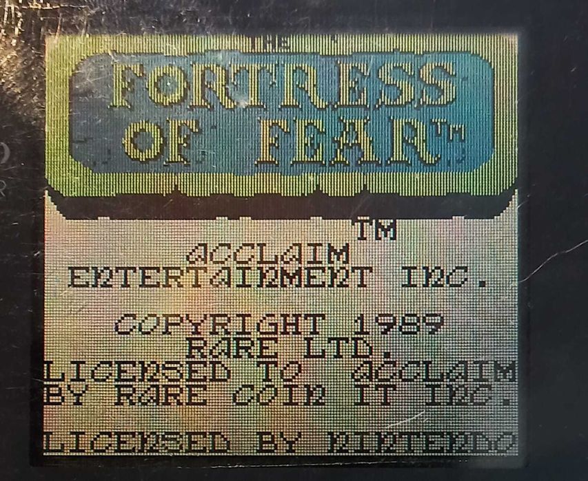 Fortress of Fear Nintendo prezent gameboy game boy