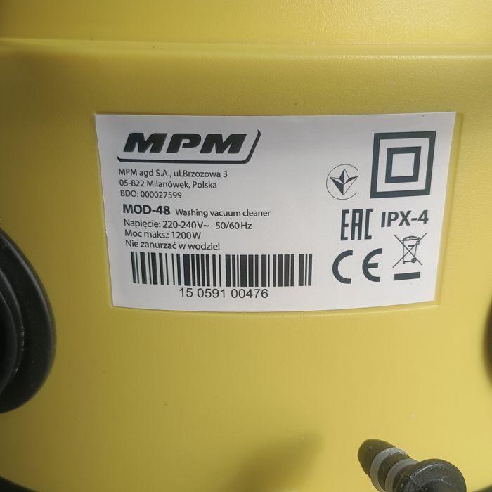 Odkurzacz piorący MPM