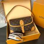 LV top versão chip dinâmico m45985 bolsa de axila diane