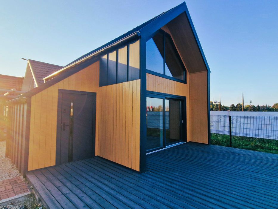 Nowoczesny dom drewniany  , dom z drewna