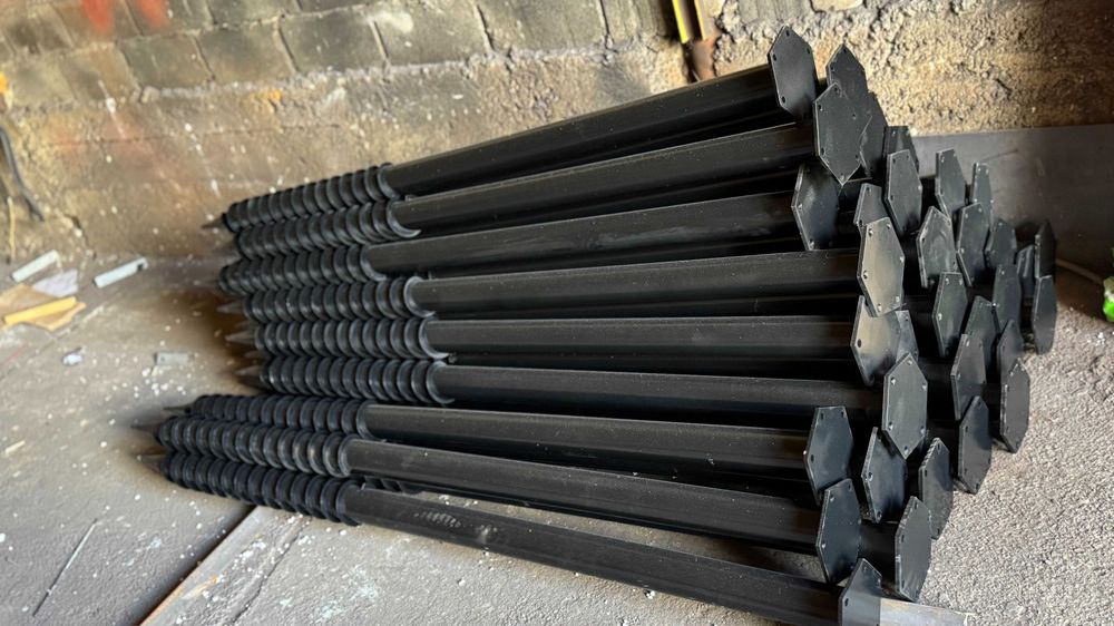 Геошурупи + винтовые сваи • фундамент на геошурупах