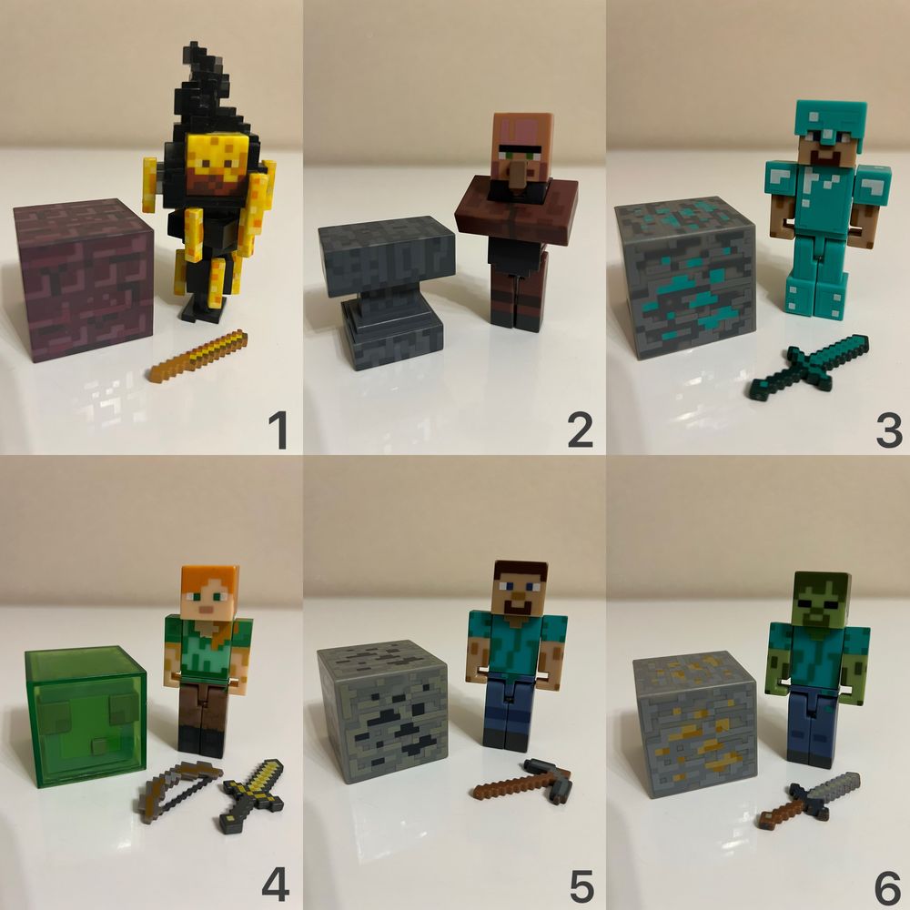 Фігурки оригінал майнкрафт manicraft mojang jazwares mattel