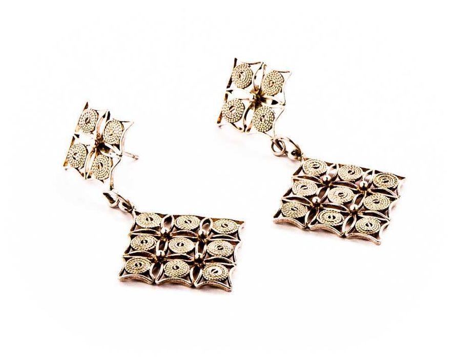 Unikatowe Srebrne Kolczyki - 8,59g - VINTAGE - IMAGO ARTIS - Kraków