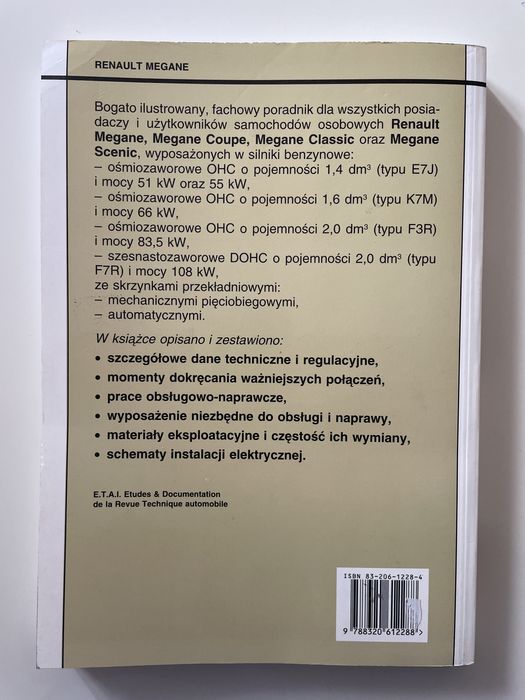 Renault Megane - książka jak nowa.