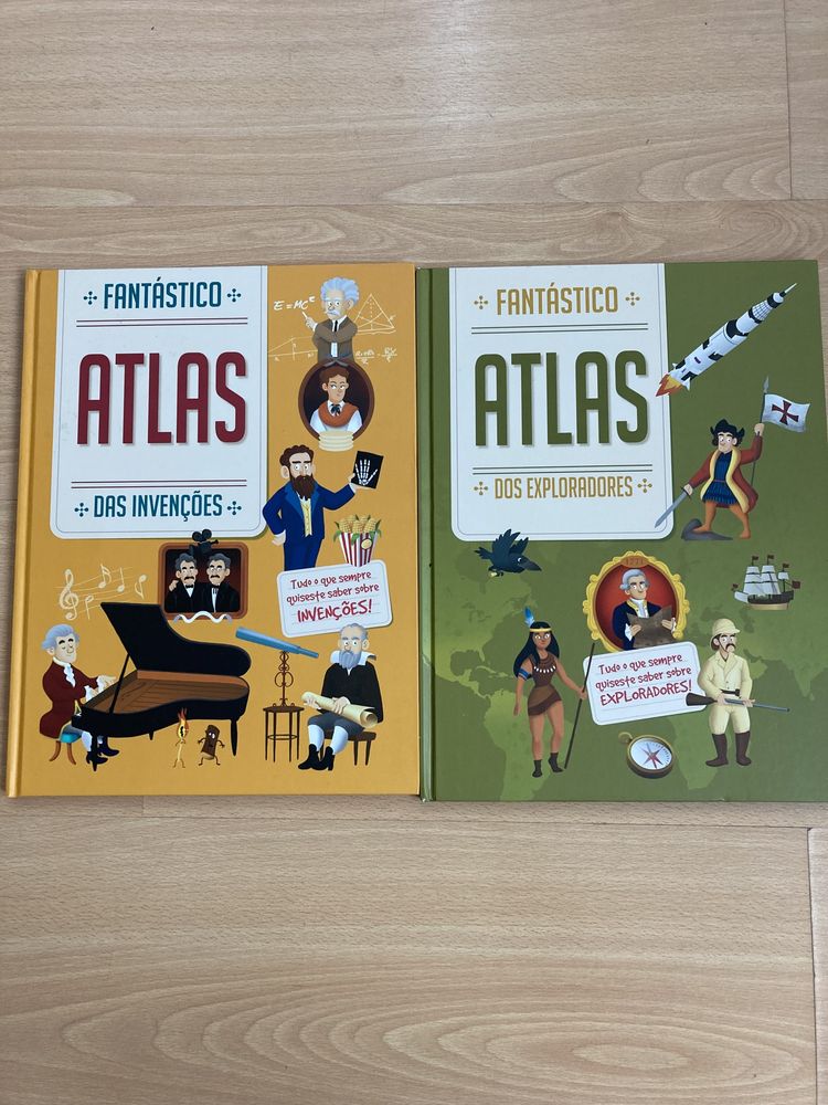 NOVOS Fantástico Atlas dos exploradores e das Invenções.