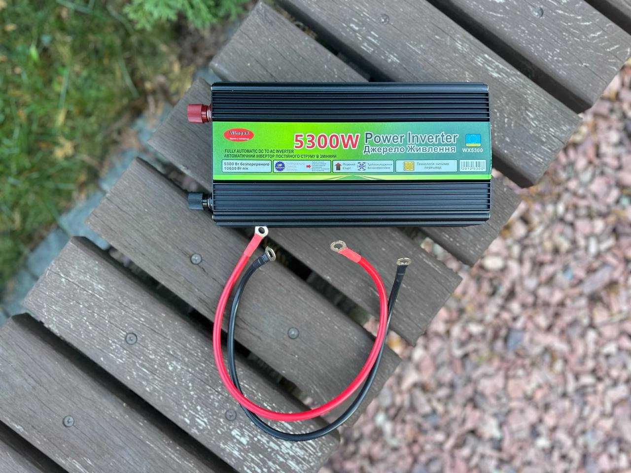 Преобразователь тока 24-220 5300 ватт. Перетворювач 24v-220v 5300w