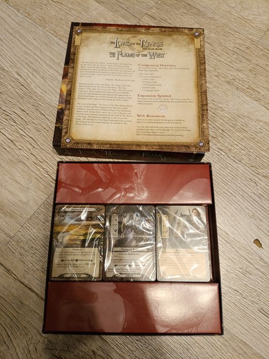 Władca Pierścieni Płomień Zachodu gra karciana ENG NOWA