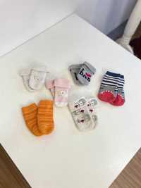 Дитячі теплі махрові шкарпетки новонароджених немовлят 3-6 міс носки