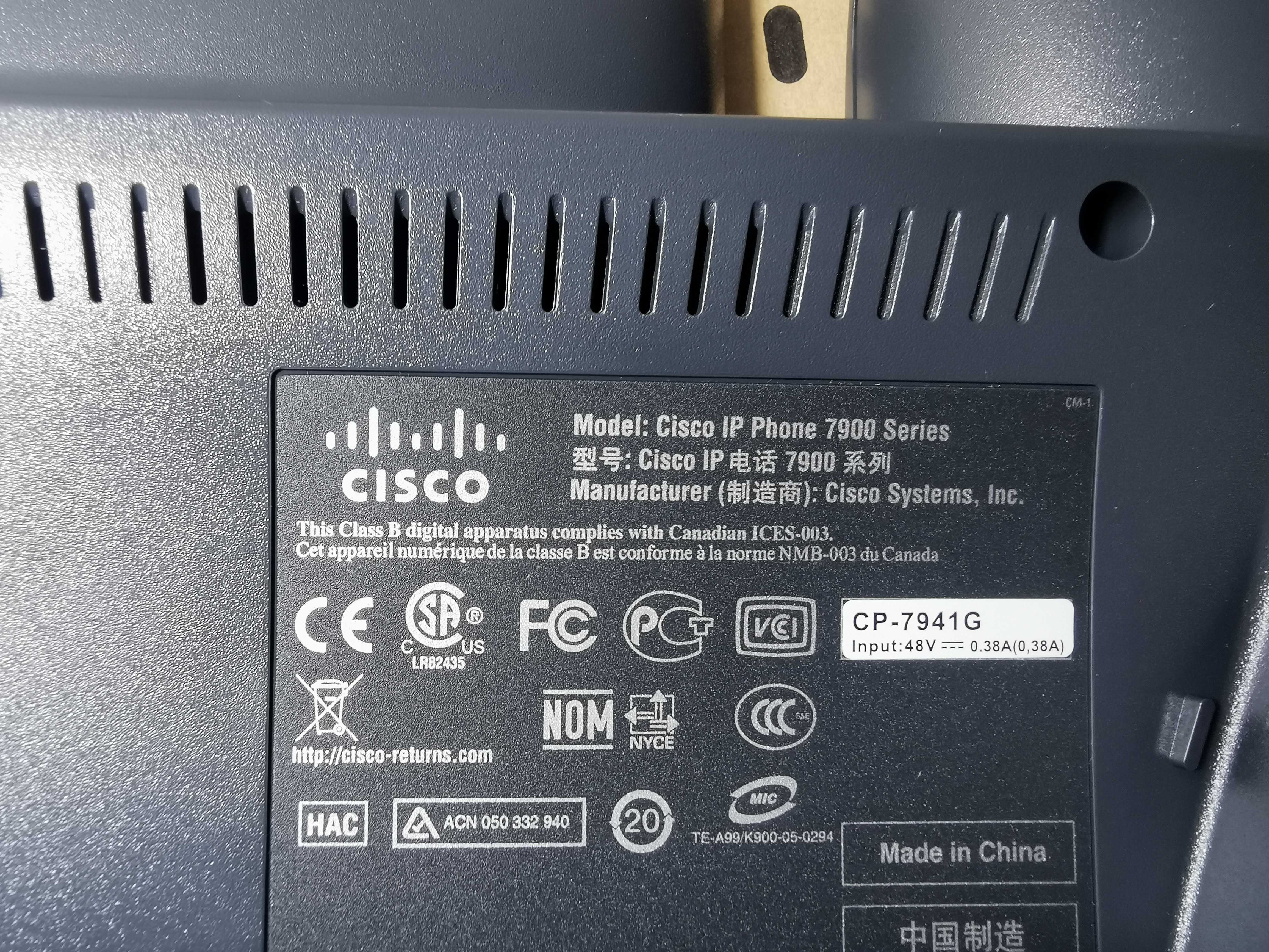 НОВЫЕ IP-телефоны Cisco 7941G