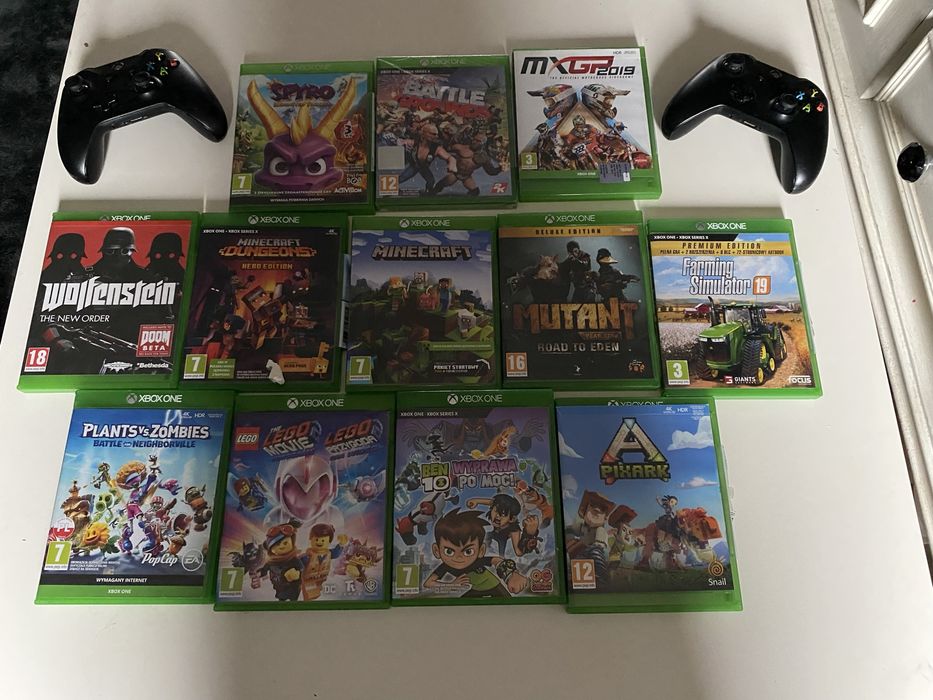 Xbox  one x 1TB gry dwa pady