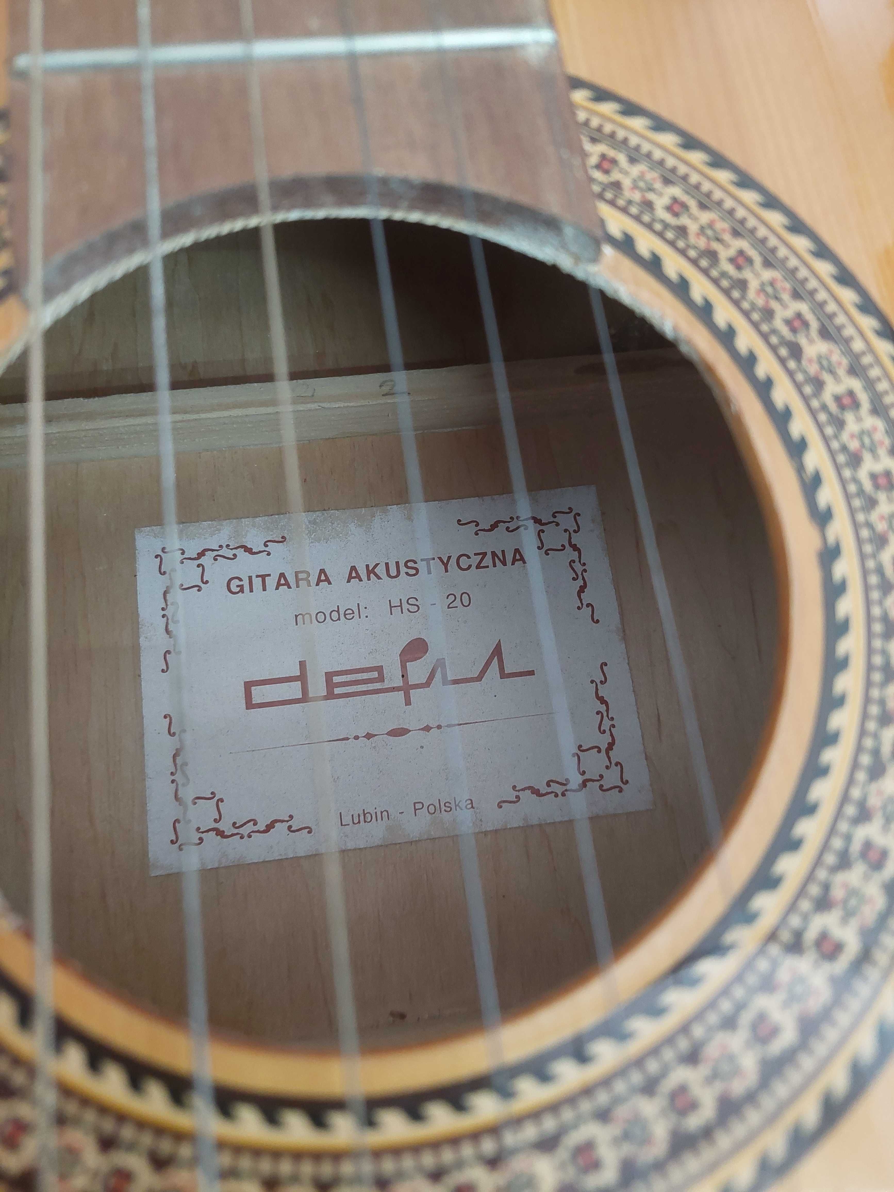 Gitara Akustyczna Defil HS 20 + pokrowiec miękki / Nowy Lombard /Cz-wa