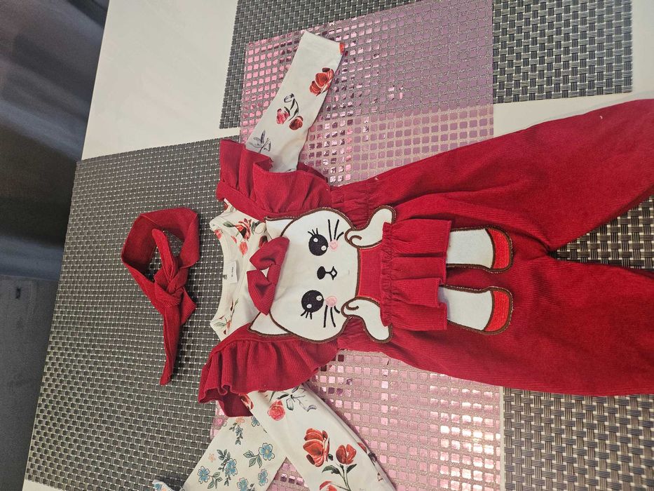 Śliczny zestaw dla małej księżniczki rozm 68