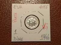 116 moeda dos EUA de 1 dime de 1946 (VG) em prata