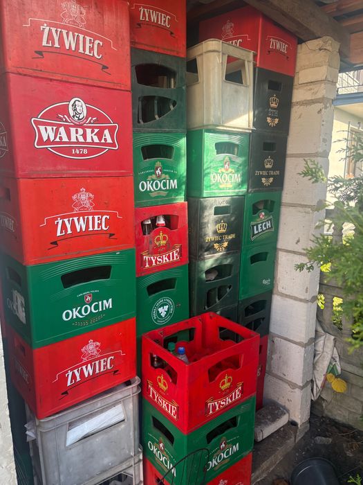 Skrzynki, transportery puste piwo