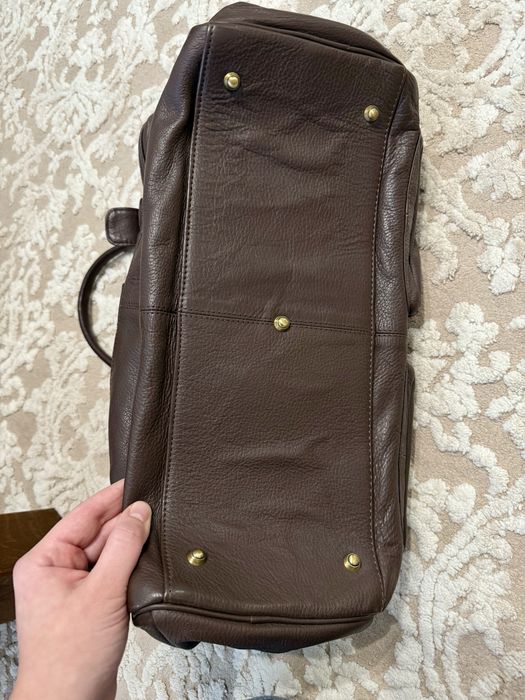 Сумка велика шкіряна коричнева Tommy&Kate