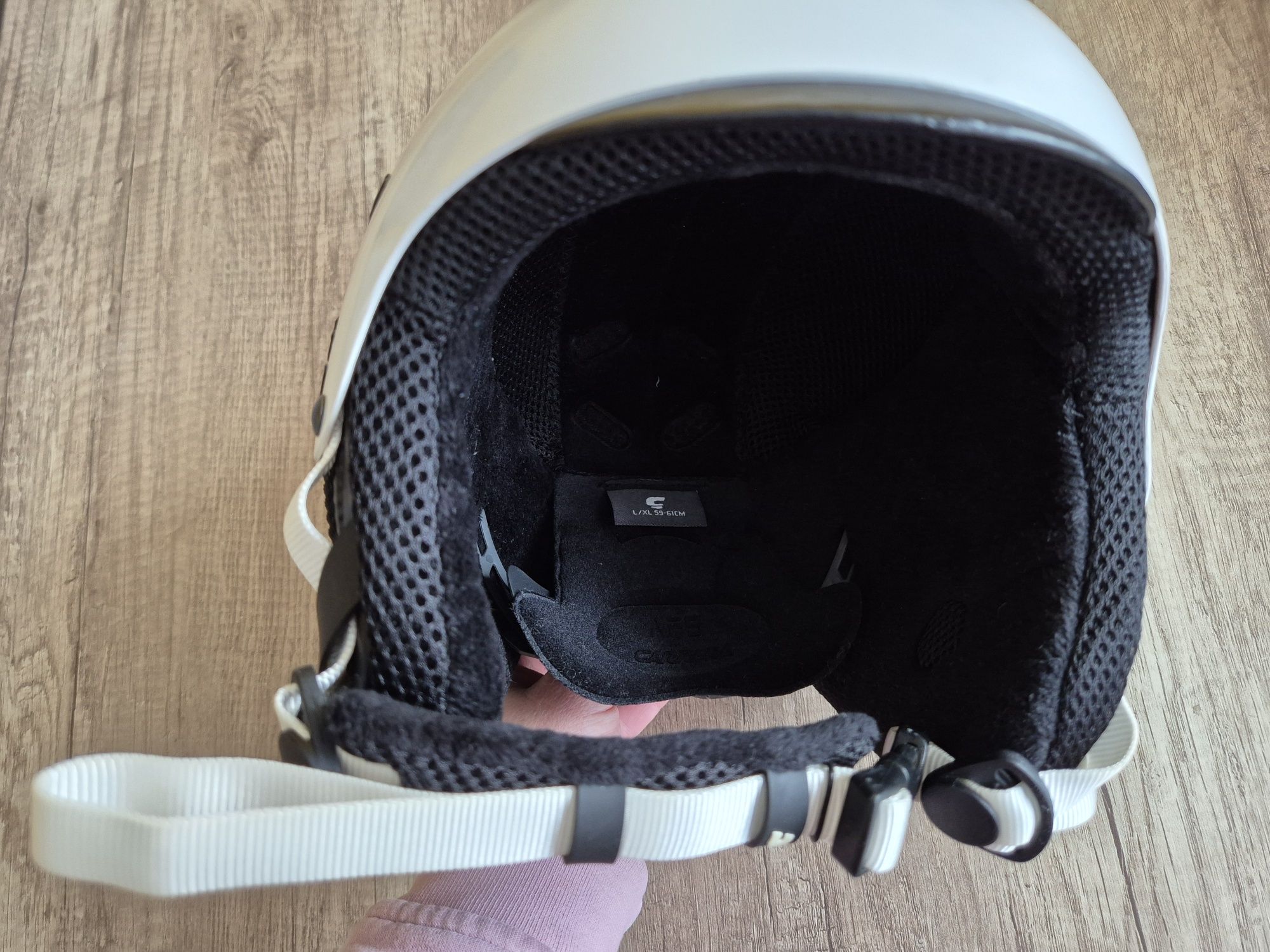 Kask narciarski Carrera Perla 59-61 cm + gogle+ kominiarka