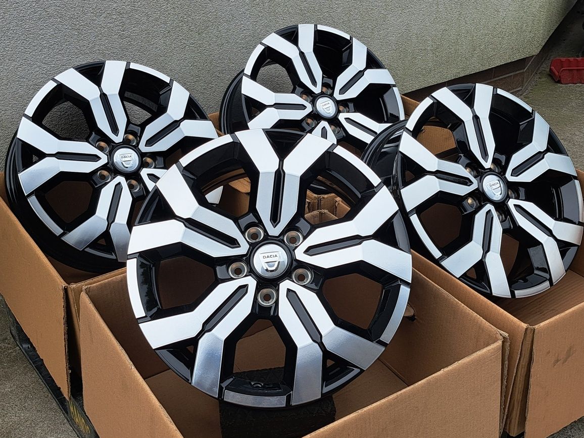 Alufelgi 17' Nowe Dacia Daster 5x114,3 Czarne z polerką