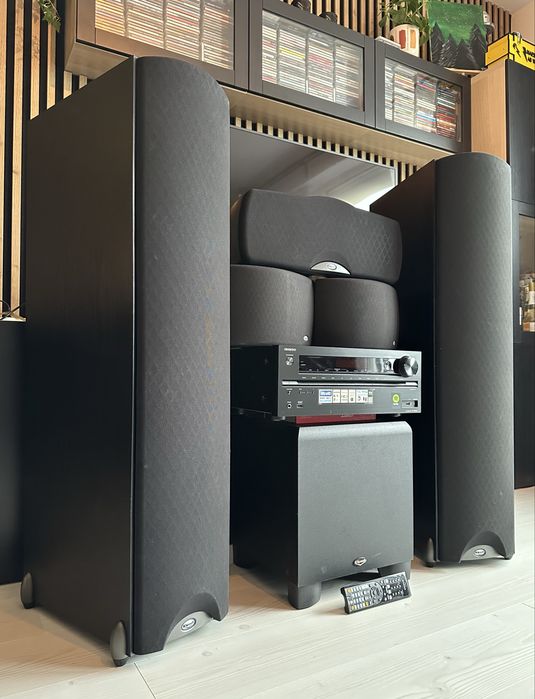 Zestaw Kino Domowe Amplituner Onkyo Kolumny Klipsch Subwoofer Aktywny