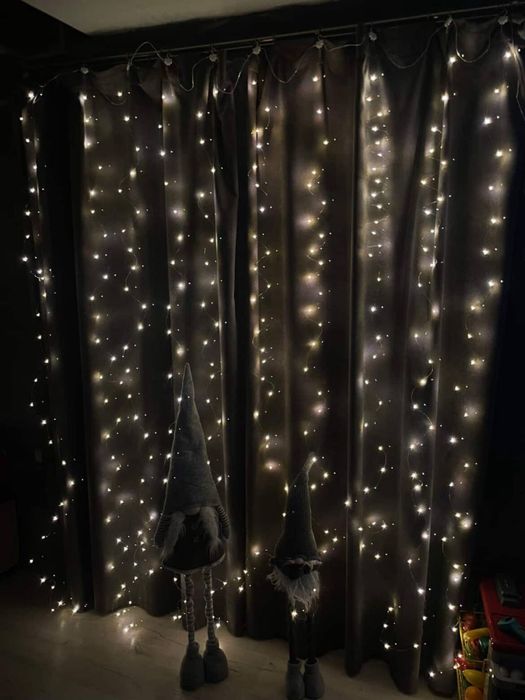 Гірлянда штора ,Краплі росиʼз гачками