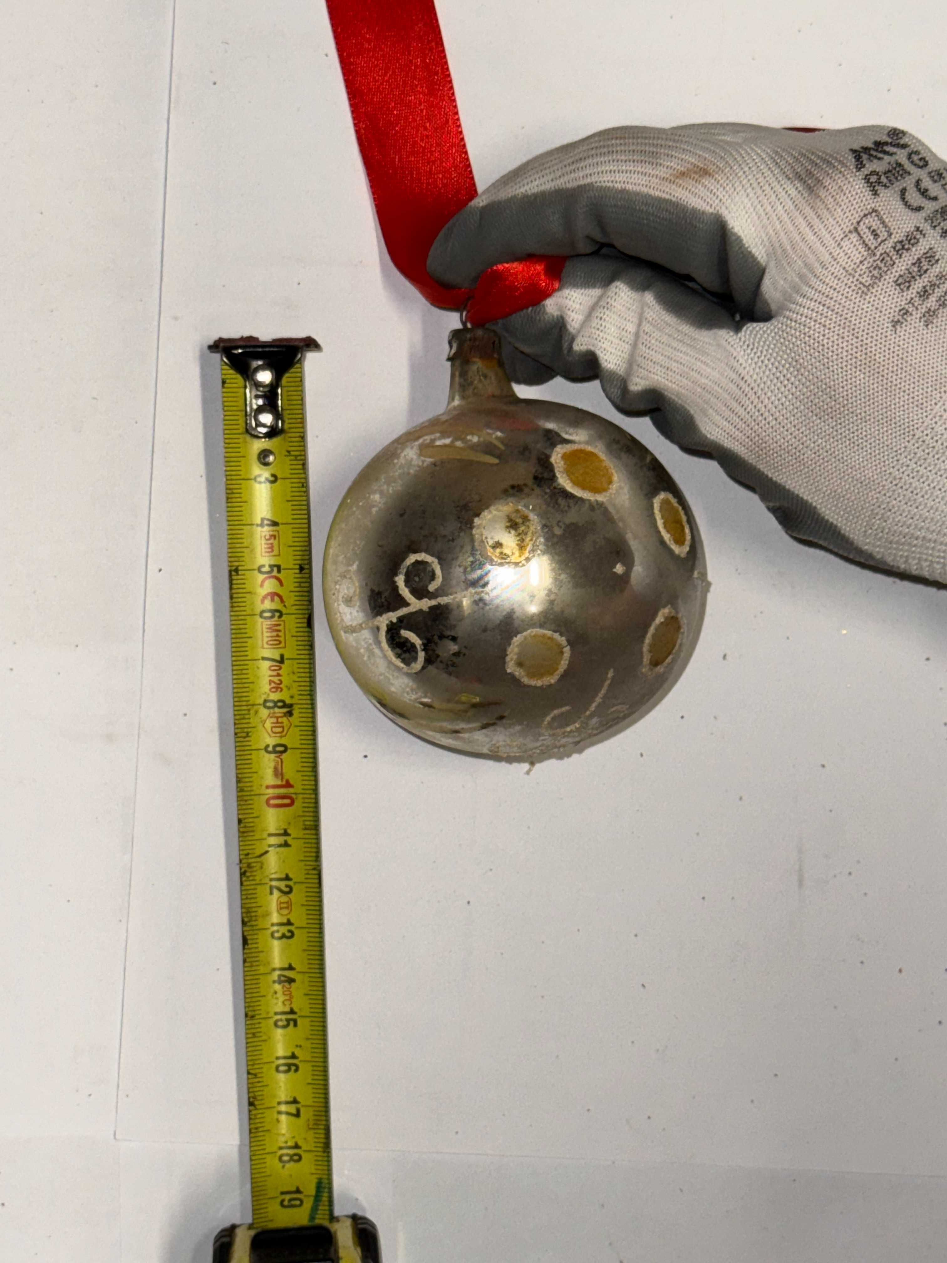 Bombki choinkowe PRL około 8 cm