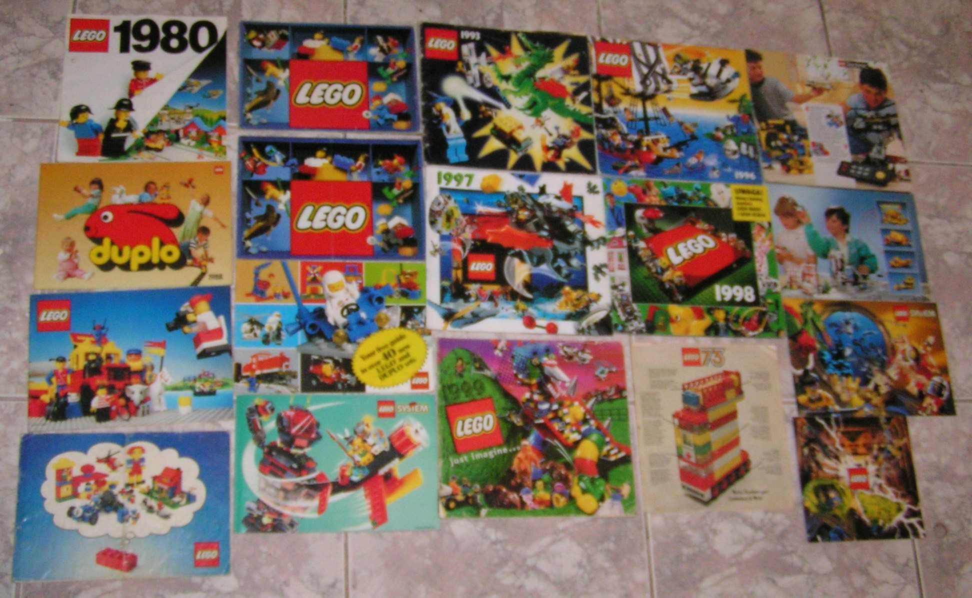 LEGO katalogi z lat 80-tych i 90-tych + katalog z 1973 roku