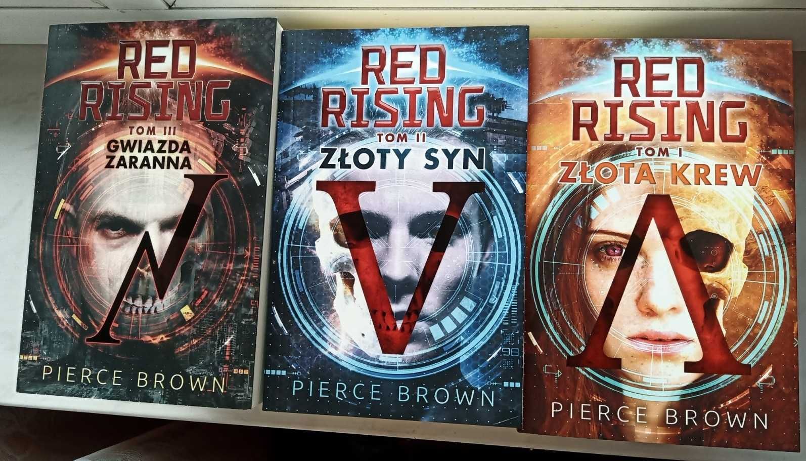 Pierce Brown Red Rising Tom 1, 2, 3 zestaw nowy Krew/Syn/Gwiazda