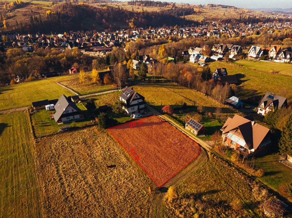 Działka budowlana w Białym Dunajcu