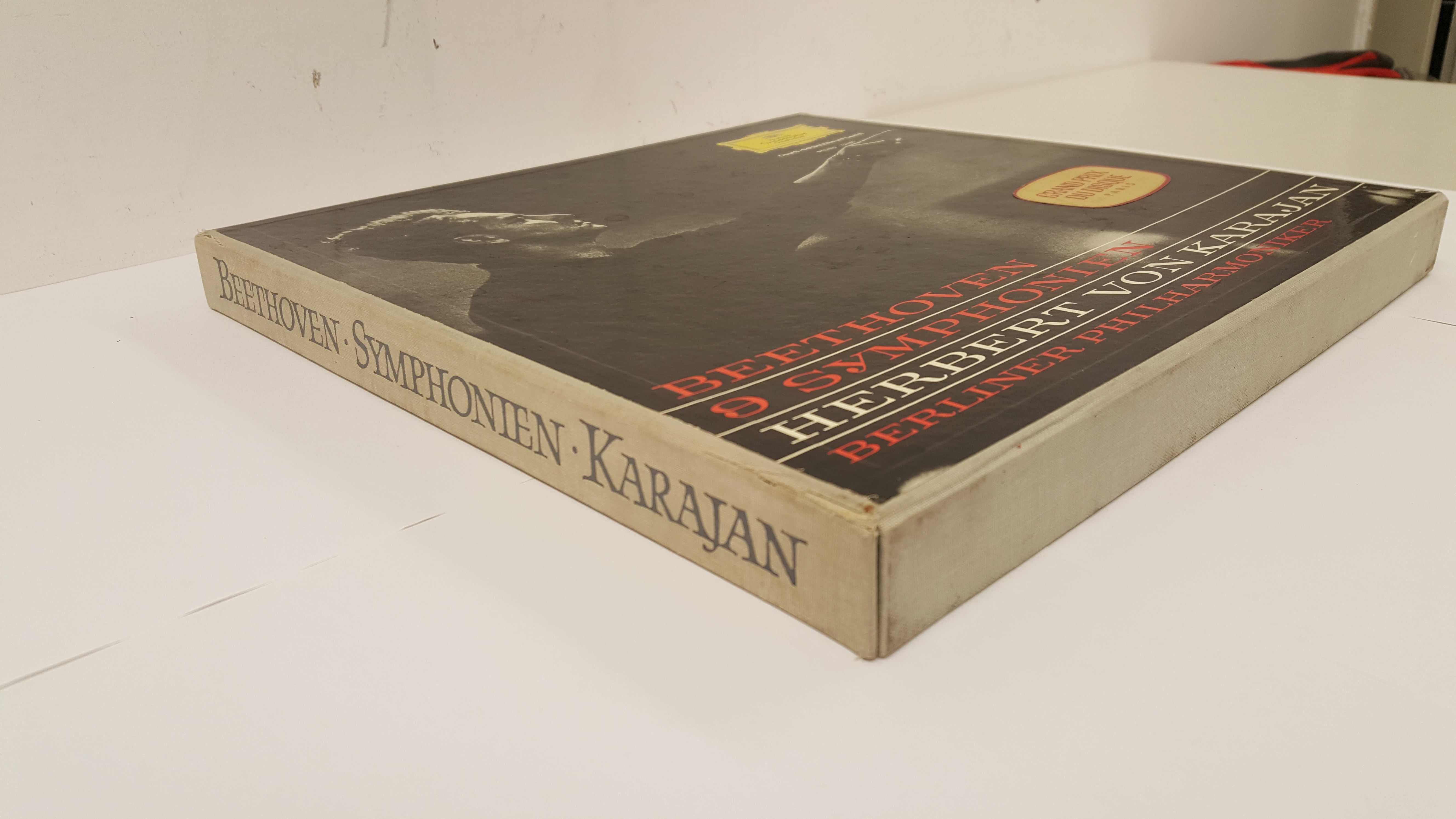 Box 7 płyt winyl Beethoven 9 symfonia Herbert Von Karajan 72180 Stereo