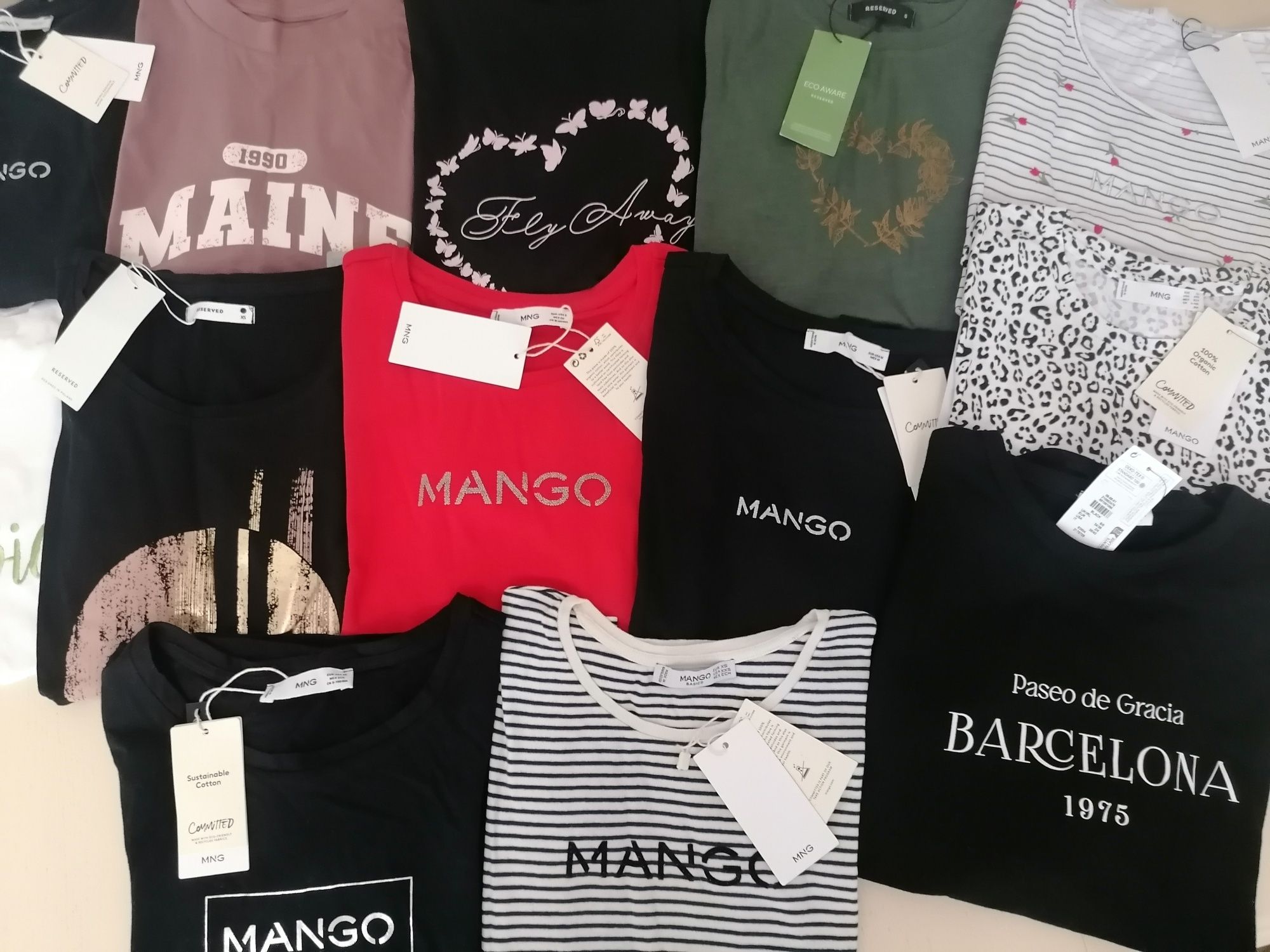 Футболки нові, Mango, Reserved, Primark.