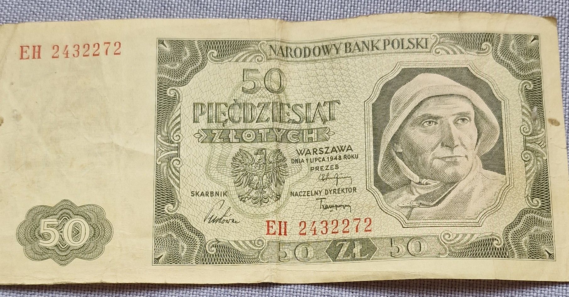 Banknot 50 zł z 1948 roku