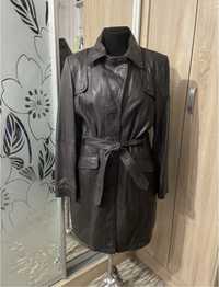 Кожаный тренч, пальто 50-52 размер