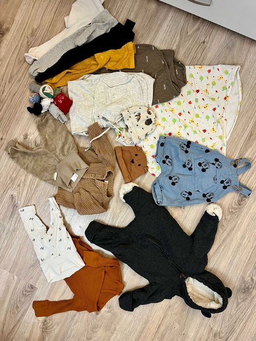 Mega paka dla chłopca 56 na jesień zimę okazja! h&m i inne 30 sztuk