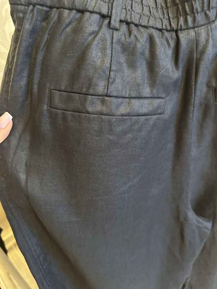 Брюки льон Massimo Dutti